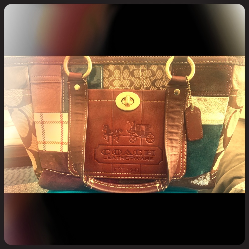 Coach patchwork purse